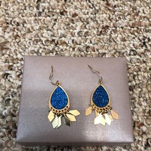 Brand new blue and gold earrings.